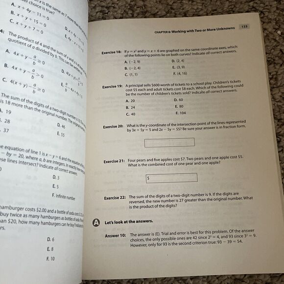 Bob Miller's Math for the New GRE Test Preparation 3rd Edition Paperback - Picture 7 of 8